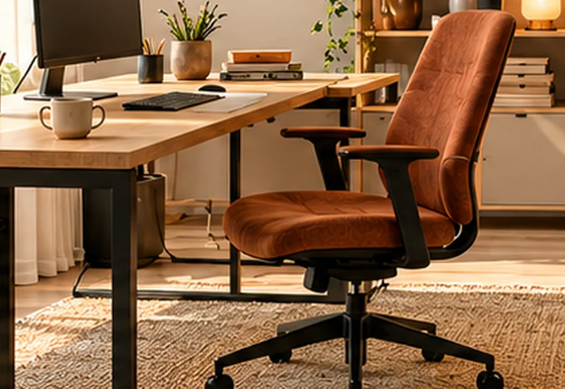 Warme Holztöne, Stauraum und dezente Pflanzen in einem persönlichen Arbeitszimmer